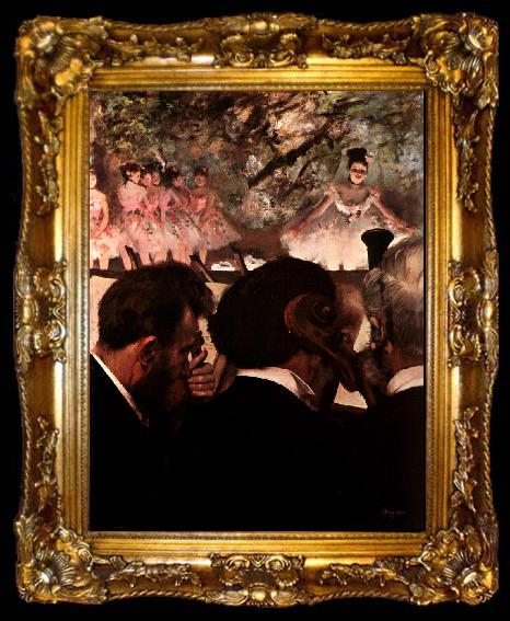 framed  Edgar Degas At the Ballet, ta009-2
